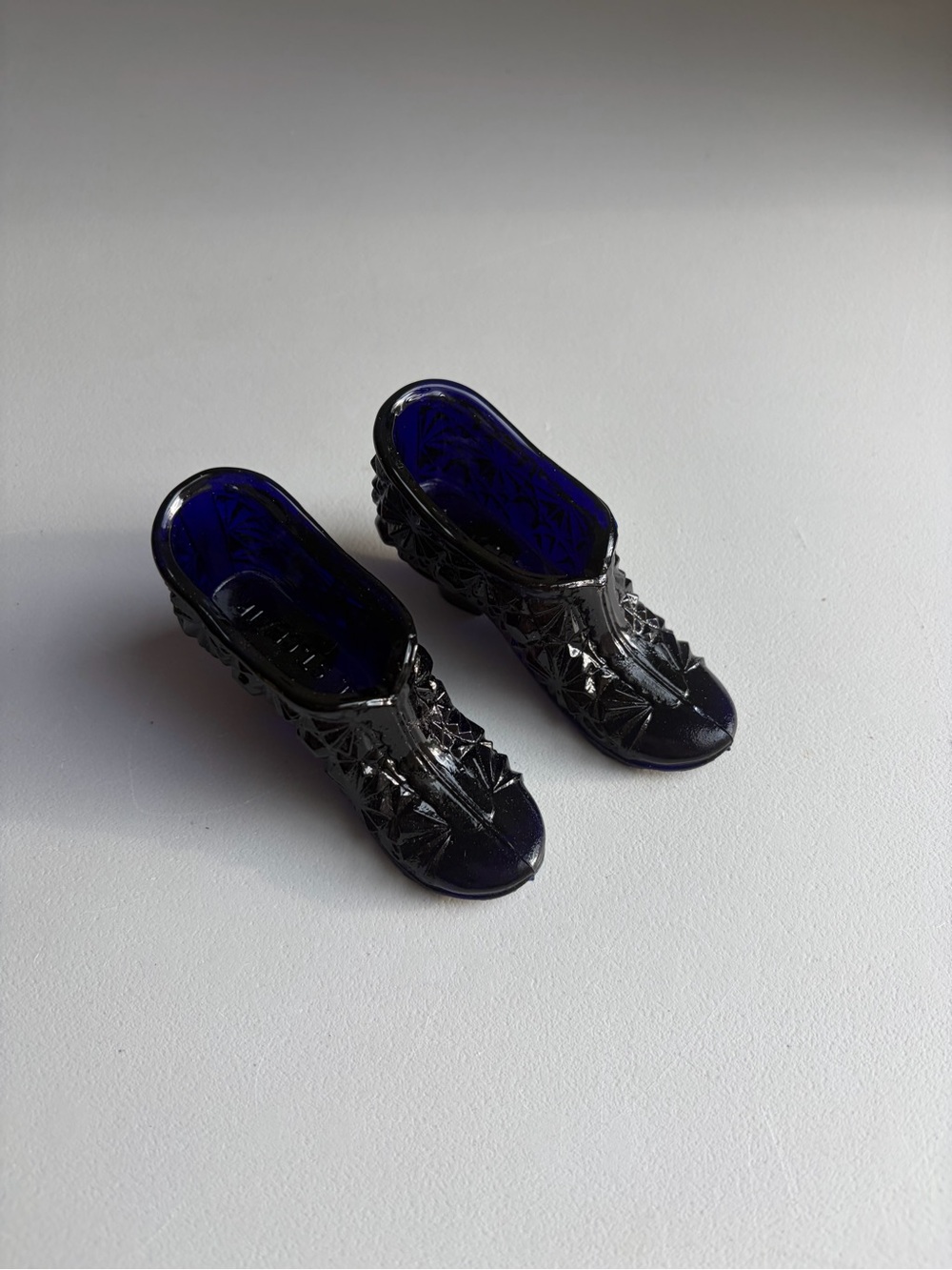 Joe St Clair Cobalt Blue Pair Of Shoes Slipper Daisy Button Design Boot USA